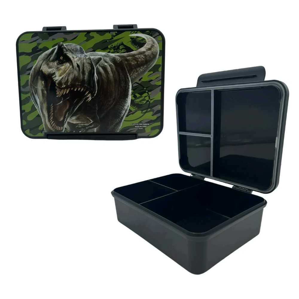 New Jurassic World Bento Lunch Box three compartments - Picture 2 of 8